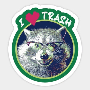 I Heart Trash Sticker